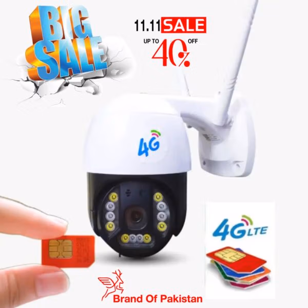 4G SIM Camera  V380 Pro High Tech IP Camera 5MP Full HD IP66 Outdoor Wireless PTZ Security Camera